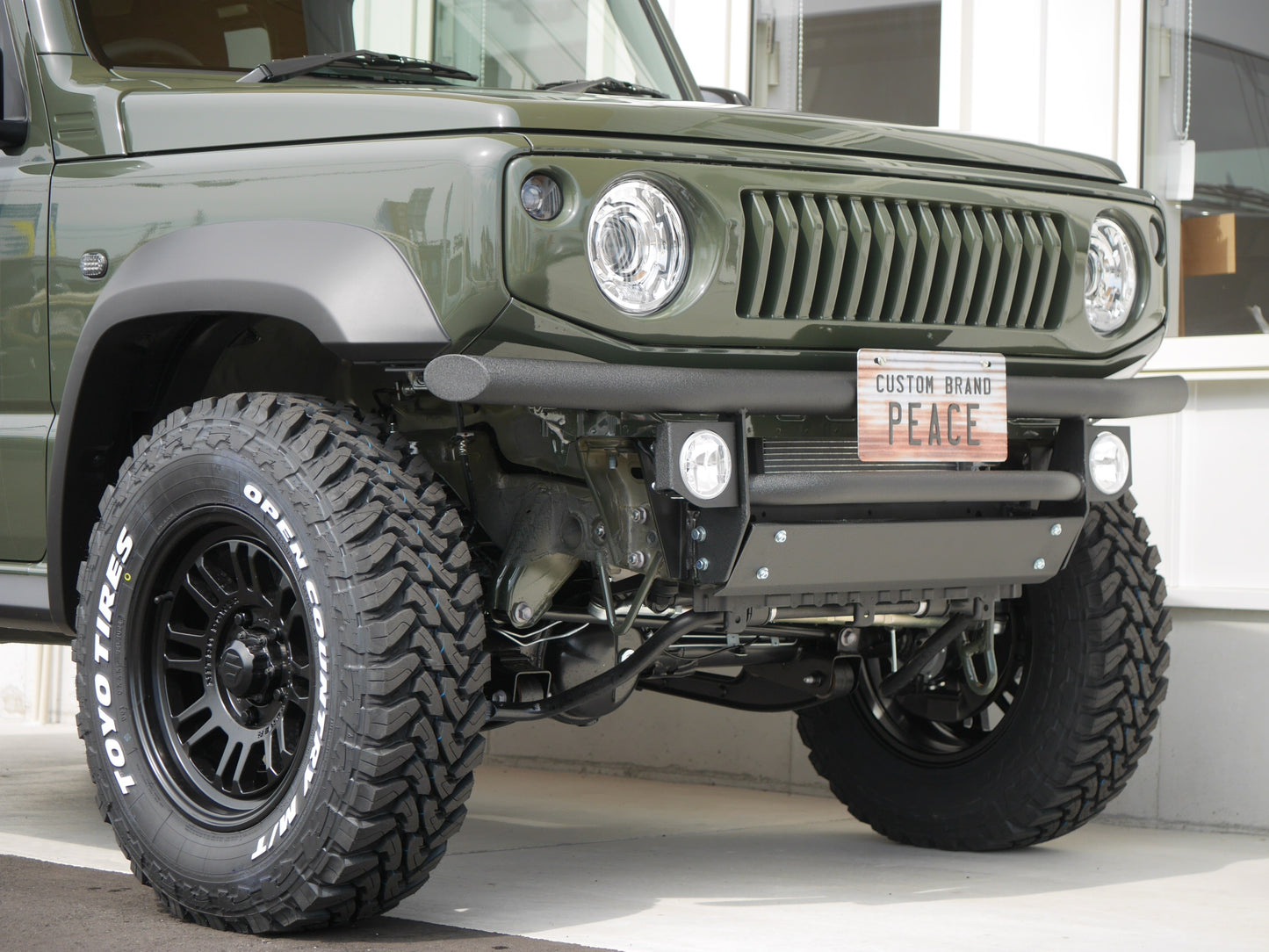 ジムニーシエラ ジムニーノマド JB74W・JC74 JIMNYSIERRA オリジナル フロントパイプバンパー カスタムパーツ PEACE コエダ自動車