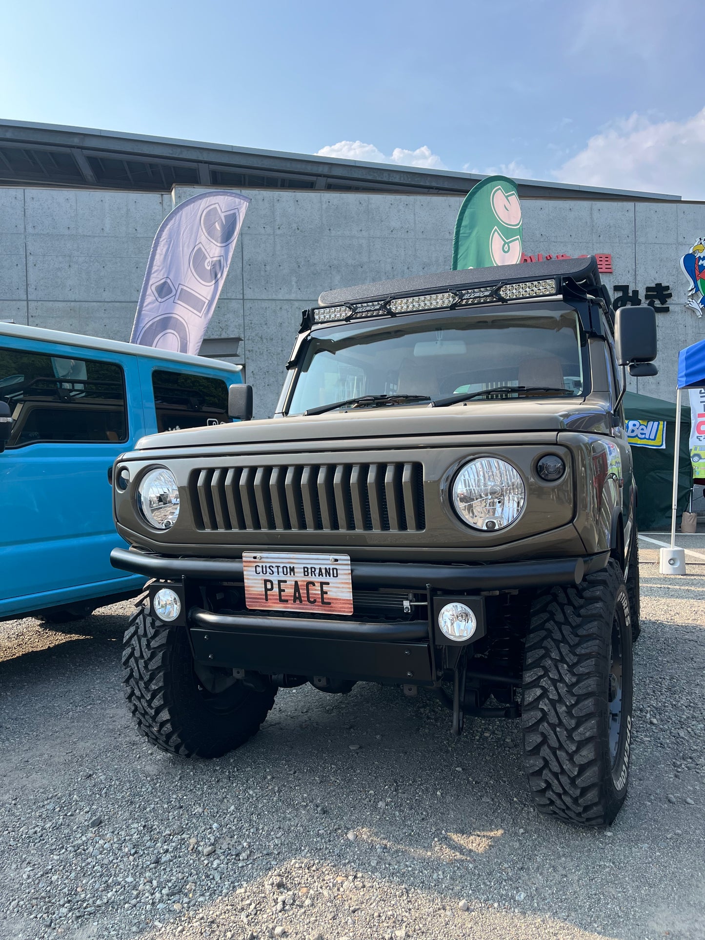 ジムニー　JB64W　JIMNY　オリジナル　フロントパイプバンパー　カスタムパーツ　PEACE　コエダ自動車